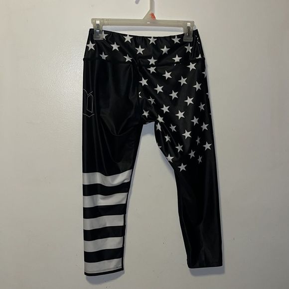 WATTIE INK STARS AND STRIPES LEGGINGS SIZE MEDIUM - Picture 2 of 9